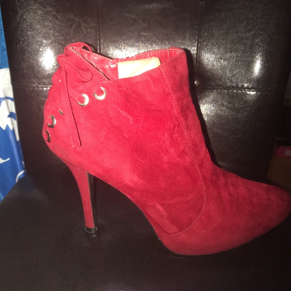 Berry Red Booties